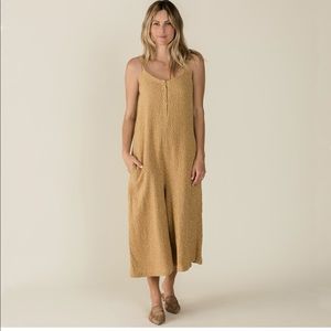 Rylee + Cru Brigette Saffron Seeds Jumpsuit